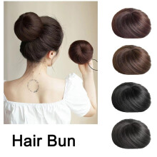 SSKFHGI Pruikentas met trekkoord, Koreaanse stijl, halfbolvormig hoofdaccessoire, bruin en zwart, geschikt voor steil/donker haar.