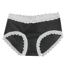 Lenjerie intimă din bumbac pentru femei, talie înaltă, lenjerie intimă sexy din dantelă, bikini, chiloți obraznici, slip