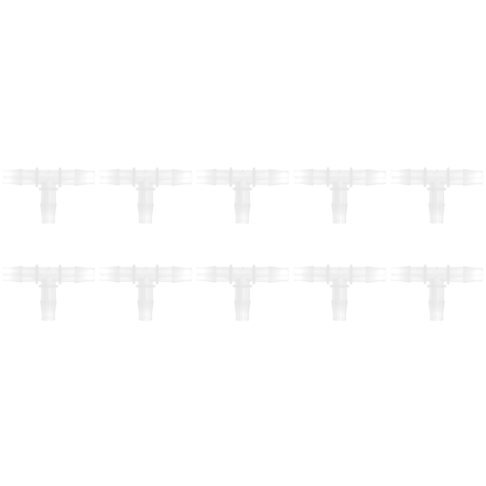 10Pcs 3-Way Pp Plastic T-Shaped Barbed Fittings For Food & Lab Use 3161390714452