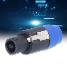 4-poliger Twist-Lock-Lautsprecheranschluss Blau für Verstärker-Audiokabel