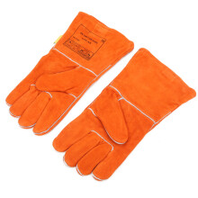 35 cm hohe Hochtemperatur-Schweißhandschuhe, nicht einmalig, orangefarben, für Kohlekraftwerke