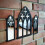 Gothic Cathedral Window Mirror Set of 3 Arched Clear 4