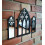Gothic Cathedral Window Mirror Set of 3 Clear Arched 8