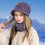 Women's Winter Hat and Scarf Set Pink Solid Elastic 3