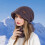 Women's Winter Hat and Scarf Set Pink Solid Elastic 7
