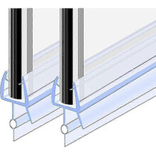 Aleko Shower Door Seal 100cm 2pcs for 4-6mm Glass, Folding Barrier Shower Enclosure Seal, Gift