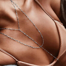 Fashion Lasso Y Necklace Chain Dainty Multilayer Tassel Pendant C