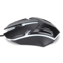 Wired Optical Mouse D280 – 1000DPI, USB, Large Black Office & Gaming