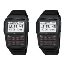 2X Montre Électronique LED, Montre de Sport Numérique Multifonction, Calculatrice, Étanche, Style Ordinateur