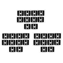 30Pcs Hook for Ceiling Hanging Light,DIY Lamp Hanging Electric Wire Cable Cord Chandelier Fixture Hardware Hook Black