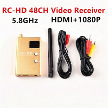 4X RC832HD RC-HD FPV 5.8G 5.8GHz 48CH 48 Canais Receptor Compatível com A/V e Cabos de Alimentação para Quadcopter F450