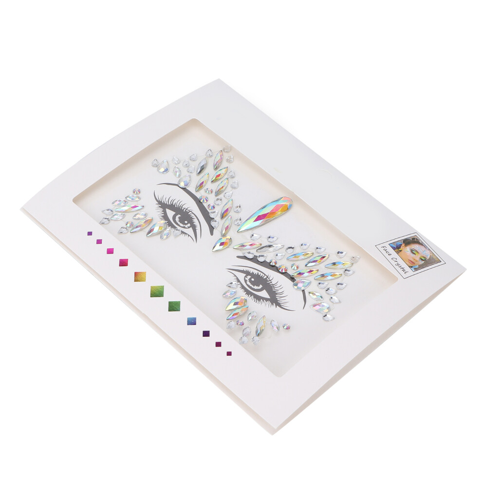 Shiny Face Rhinestones Stickers for Festival & Holiday Makeup, ABS Material