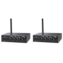 2X Audio Receiver Adapter 5.3 Player U Disk Microphone Amplifier Audio Speaker Converter with Remote Control