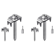 Fence Staples,Fence Nails for Softwood, Reusable Wire Fence Staples Screws for Mesh & Woven Fencing, 100Fence Fasteners