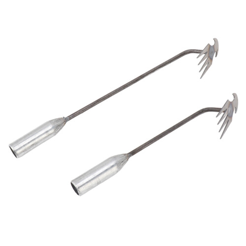 Outil de désherbage manuel à 4 dents, double usage, en lot de 2. 2