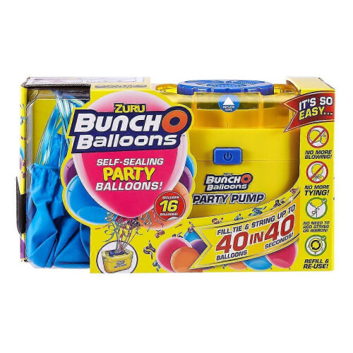 Bunch O Balloons Kit - 16 Blue Balloon with Pomp