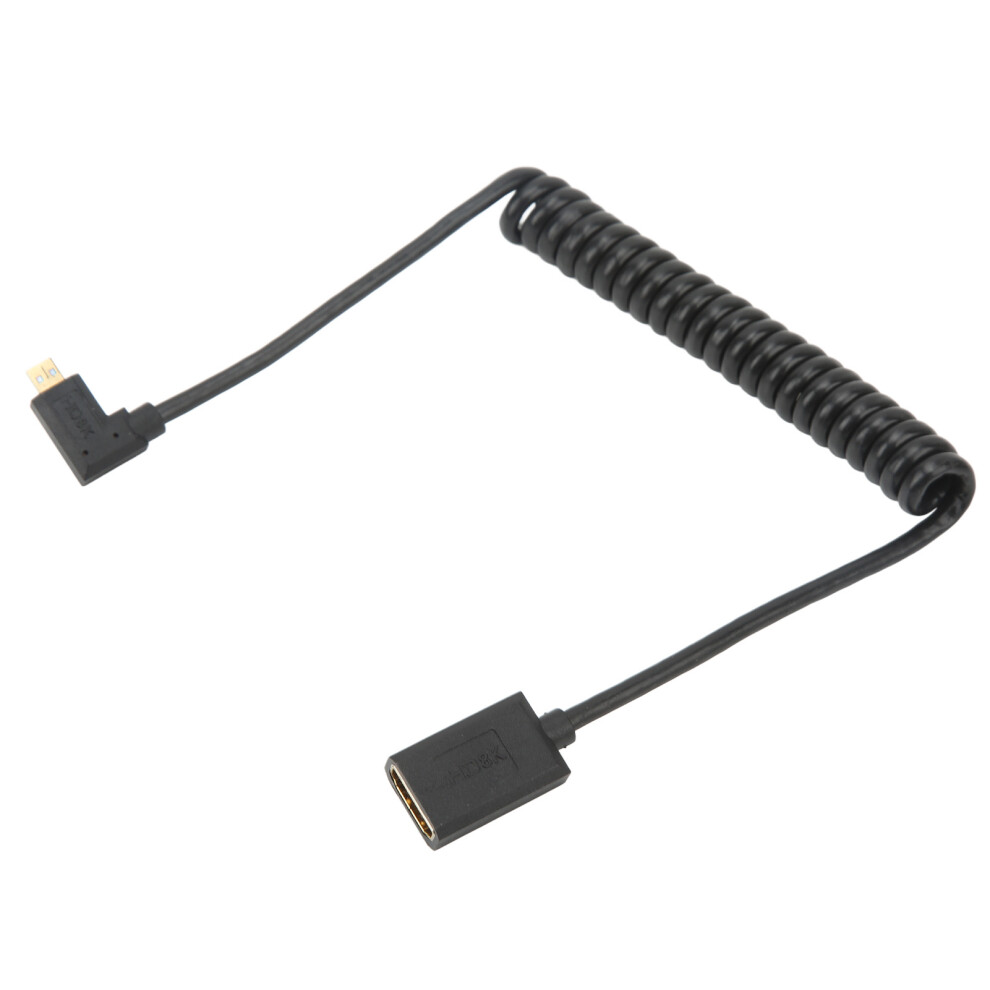 8K60hz Micro Hdmi To Hdmi Female Cable Right Angle 7340572862969