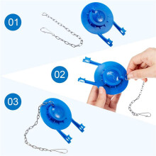 40 Stuks Toilet Handvat Ketting Roestvrijstalen Toilet Flapper Lift Chain Vervanging Past op de Meeste Toilet Flappers