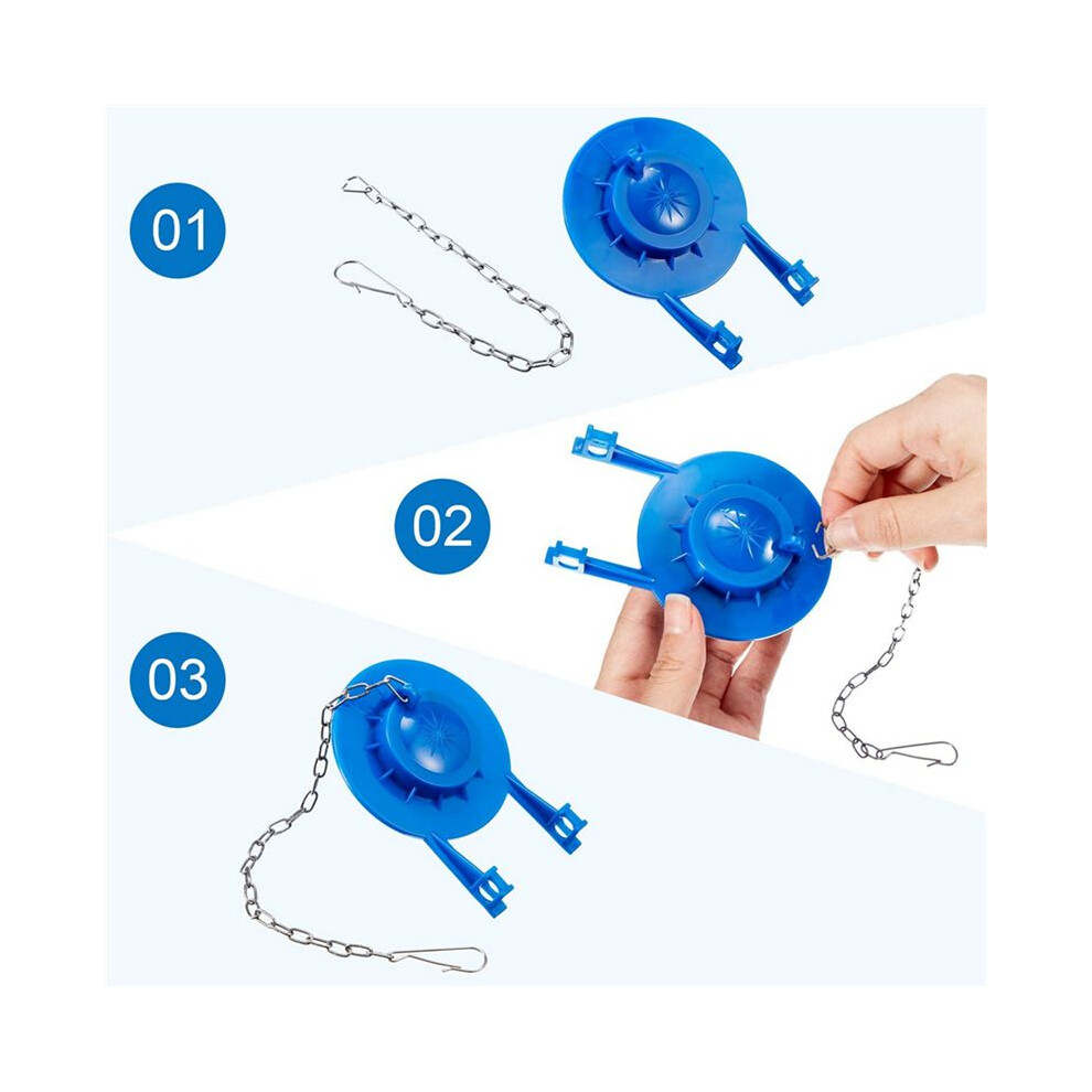 40 Pieces Toilet Handle Chain Stainless Steel Toilet Flapper Lift Chain Replacement Fits Most Toilet Flappers 6031201165063