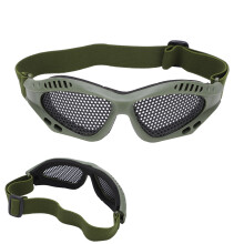 Stoßfeste Mesh-Sicherheitsbrille für Schießen & Outdoor-Reiten, Grün