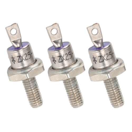 3PCS Rectifier Diode Spiral 25A Iron High Hardness Spiral Rectifier Module Replacement for Generator Anode 1