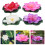 4Pcs Multi Eva Floating Artificial Lotus Flowers Realistic Water Decor 9