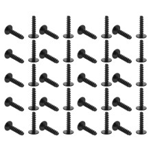40Pcs Corrosion Resistant Car Filter Mounting Bolts Black Metal