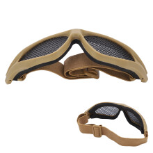 Stoßfeste Netzsicherheitsbrille für Schießen & Outdoor-Reiten, Schlammlackierung