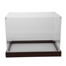 Acrylic Cap Enthusiast Display Box in Light Brown for Signed Caps