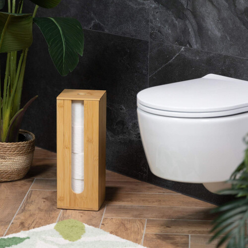 Bamboe houder voor toiletrollen