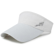 (White)Visor Sun Hat Golf Tennis Beach Men Cap Adjustable Summer Plain Colors Women