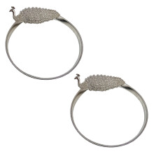 Eleganckie uchwyty do zasłon, aluminiowe magnetyczne uchwyty do zasłon z grawerowanym wzorem, łatwe w użyciu w różnych pomieszczeniach, w tym w