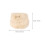 1Pack Mädchen Tasche Plüsch Weiß Gold 2