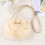 1Pack Mädchen Tasche Plüsch Weiß Gold 6