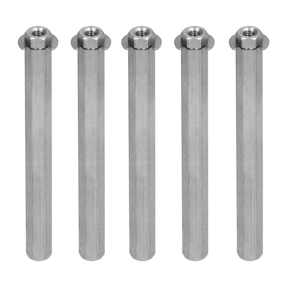 5Pcs Stainless Steel Hex Long Rod Nuts 8Mm For Robotics And Engineering 5011390717688