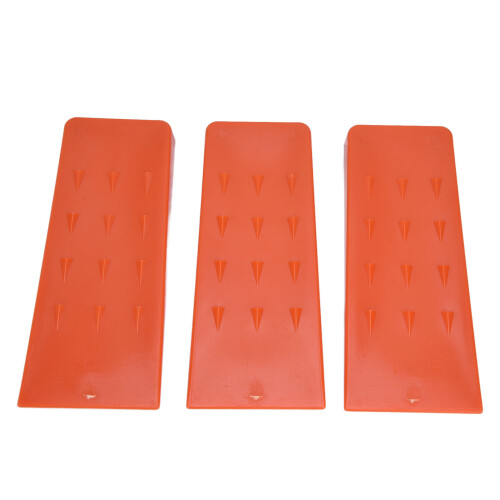 3pcs 8in Felling Wedges Spiked Plastic Safe Logging Tools for Chainsaws Tree Cutting 1