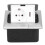 Embedded Floor Socket Box EU Standard USB Power 250V 16A Silver 1