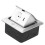 Floor Embedded Socket Box EU Standard USB Power 250V 16A Silver 1