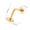 Treppengeländer Halterung 9,50x7,70x5,00 Cm Golden 2