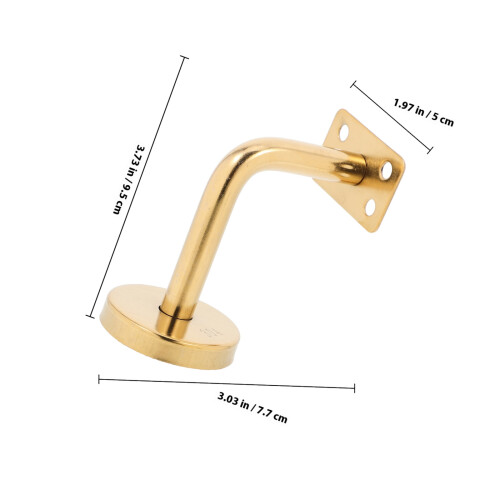 Treppengeländer Halterung 9,50x7,70x5,00 Cm Golden 1