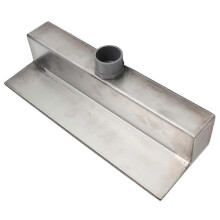 Waterfall Outlet 304 Stainless Steel Decorative Waterfall Fountain Spillway for Courtyard Garden Villa Pool 400MM