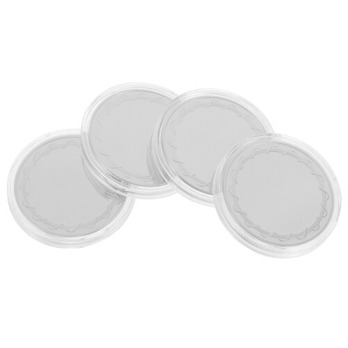 4Pcs Silver Copper Blank Coins 40Mm Engraving Craft Challenge Tokens