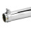 45mm/1.8in Universal Motorcycle Exhaust Pipe Silver Iron Modified Pipe 9