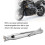45mm/1.8in Universal Motorcycle Exhaust Pipe Silver Iron Modified Pipe 10