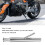45mm/1.8in Universal Motorcycle Exhaust Pipe Silver Iron Modified Pipe 12