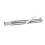 45mm/1.8in Universal Motorcycle Exhaust Pipe Silver Iron Modified Pipe 14