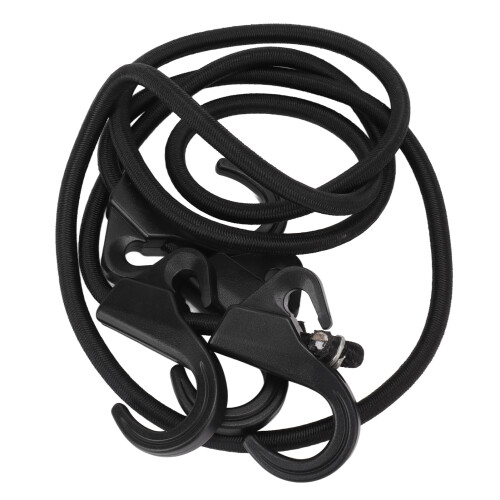 Camping Rope Strap UV Resistant POM Material Black Hooks Function Bungee Cords for Luggage Bundling 2
