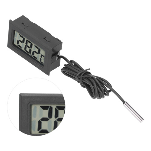Termómetro electrónico integrado, mini termómetro digital impermeable para exteriores. 2