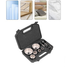 Glas- und Porzellanfliesen Bohrer-Set, 9 Stück Metallcutter Lochsäge Werkzeug-Set