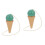 2Pièces Jouet Kendama Bois Vert Coordination Enfant Jeu Interactif 6